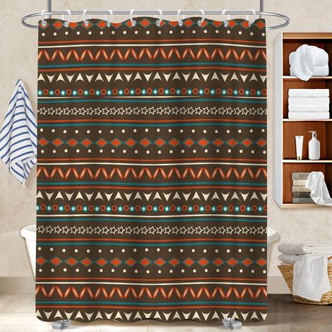 Rideau polyester pour douche 180x180 artistique polyester pour salle de bain pour salle de bain moderne (1/5)