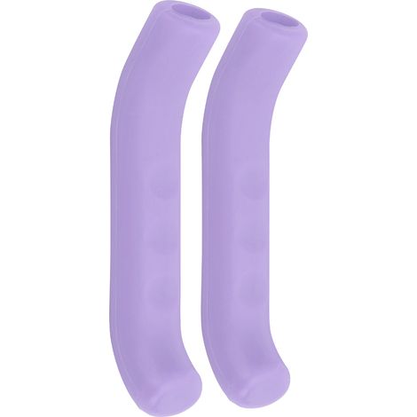 Manchon en Gel de Silicone pour Poignée de Frein de Vélo, Protection Violette pour Levier de Frein (1/5)