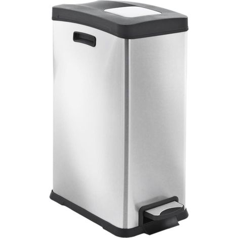 EKO - Poubelle à pédale Rejoice 30 litres - Stainless steel Plastic - inox mat (1/5)