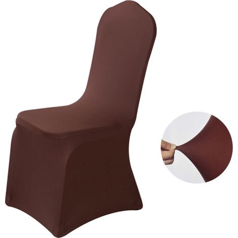 Housses de chaises élastiques et épaisses pour banquets, conférences, hôtels, célébrations, mariages et événements. (1/5)