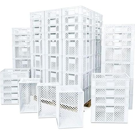 BRB Spar-Set Brotkorb/Bäckerkiste, 42x 600x400x150mm, 36x 600x400x320mm, weiß