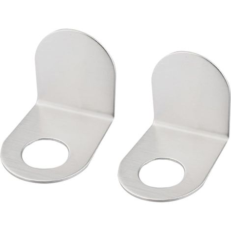 Lot de 2 supports muraux en acier inoxydable pour flacons shampoing et gel douche, compatibles avec (1/5)