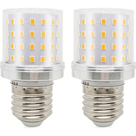 9W E27 LED Bulb Warm White, E27 LED Bulb Extra Bright Replacement 80W, Compact G45 A15 LED Bulb Small E27 LED Bulb 820lm AC100-265V Non-Dimmable Corn Bulbs, 2 Pack