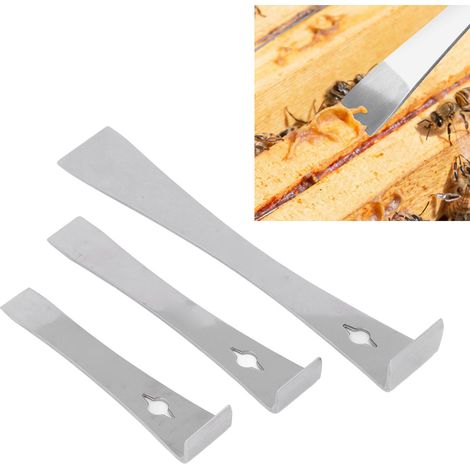 Barre de levier en acier inoxydable, barre de levier métallique pour le démontage et la modification de voitures, arrache-clous, grattoir à bord plat, pelle, outils d'apiculture (1/5)