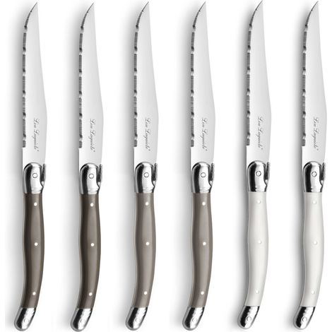 Tradition - Coffret 6 couteaux steak Couleurs mixées