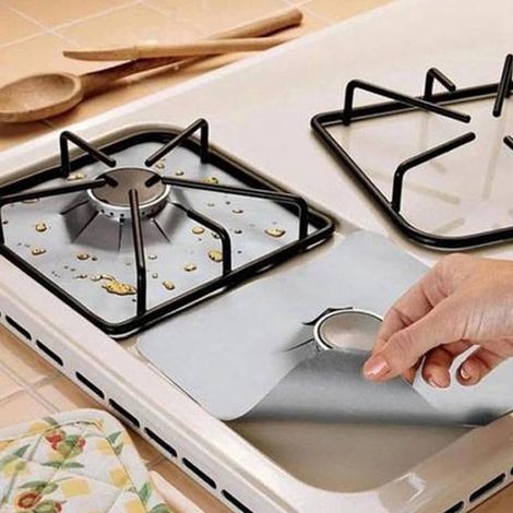 Couvercle Pour Brûleur De Plaque À Gaz - Fibre De Verre - Résistant À La Chaleur Jusqu'à 260 ℃ - Pour Cuisine Intérieure - Lot De 10 (1/5)