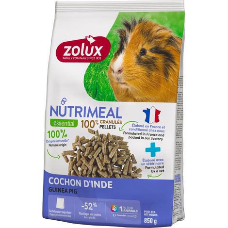 Aliment Granulés pour cochon d'Inde Nutrimeal sachet de 850 g - zolux