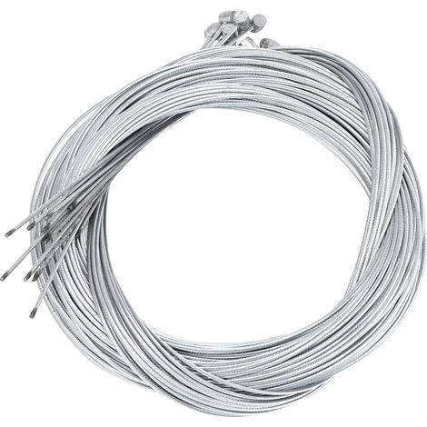 Cavo posteriore in metallo per bicicletta elettrica, lunghezza 2,5 m, spessore 1,6 mm, per freno, accessorio per ciclismo, 20 pezzi. (1/5)