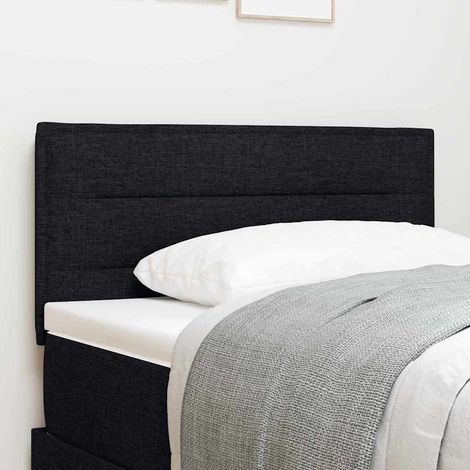 Kopfteil Schwarz 80 cm Stoff