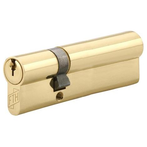 Cylindre de serrure double entrée FTH 5G, 30x65mm, cylindre et clés en laiton, 3 clés crantées - FTH (1/5)