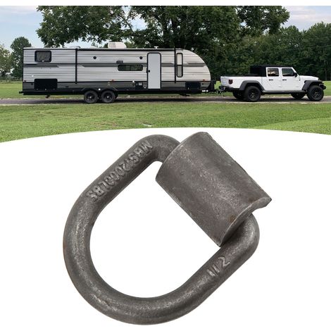 Anneaux en D robustes en acier forgé de 1/2 pouce avec clips soudés pour camions remorques (1/5)