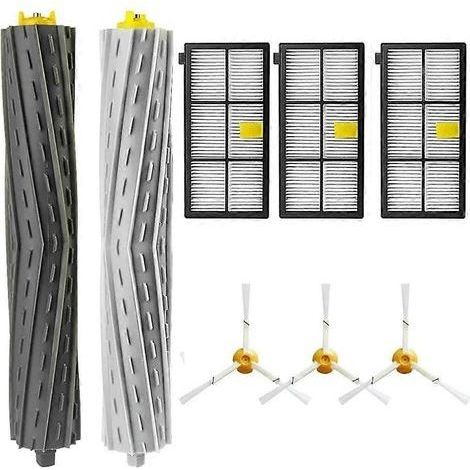 Kit Accessoires Roomba Séries 800 900 : Brosses Rotatives, Latérales et Filtres Compatible avec iRobot 860 861 870 880 960 980 (1/5)
