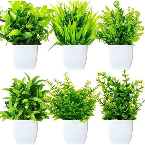 Artificial Plastic Plants Indoor Plants Artificial Plant for Home Bathroom Office Table Decoration (1/5)