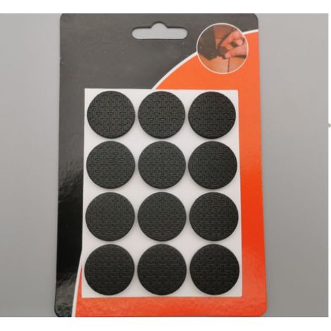 Lot de 12 raclettes rondes (2,5 cm de diamètre) de 4 mm d'épaisseur, avec revêtement antiadhésif. (1/4)