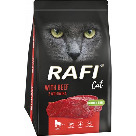 Alimento seco para gatos Rafi con carne de res 1,5 kg