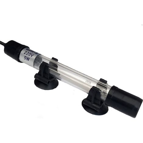 Lampe UV Aquarium Stérilisateur 11W Submersible Imperméable Anti Algue Lumière Stérilisateur UV pour Aquarium Eau Désinfection Nettoyage 220-240V