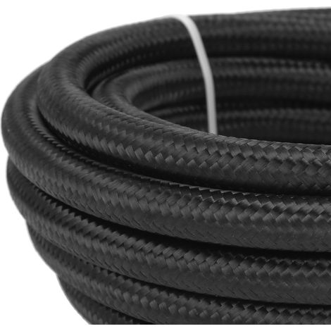 20 Fuß schwarzer 6AN 3/8" Kraftstoffschlauch (1/5)