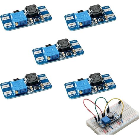 Module Step-Up Boost 2V-24V vers 5V-28V Convertisseur de Tension DC-DC Alimentation Réglable Haute Efficacité avec Protection Contre Surcharges pour DIY et Équipements Industriels (1/5)