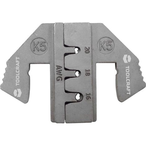 TOOLCRAFT PLE-0K5 TO-6897543 MATRICE DI CRIMPAGGIO DEUTSCH ADATTO PER MARCHIO TOOLCRAFT PZ-500 (1/5)