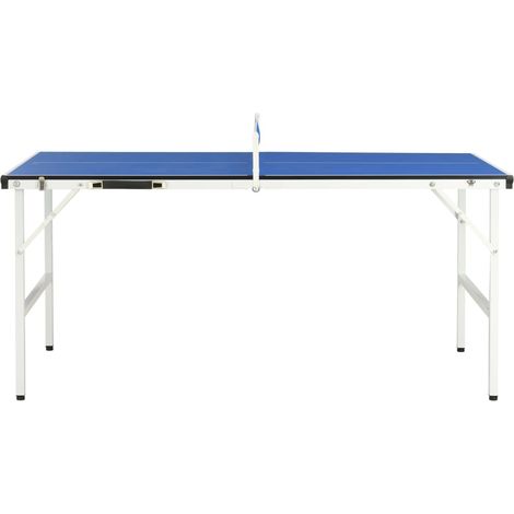 INLIFE Table de ping-pong avec filet 152x76x66 cm Bleu (1/5)