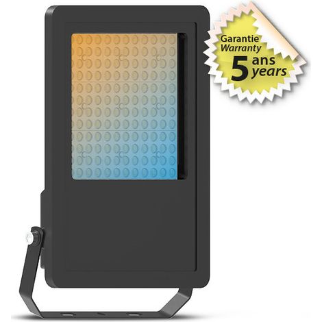 Projecteur LED Noir 100W CCT IP65 - Éclairage Extérieur Puissant 3000-6000K - Garantie 5 ans (1/5)