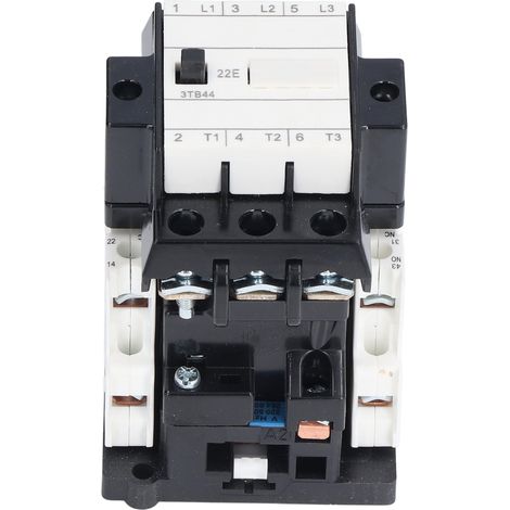 Contacteur AC 2NC+2NO, plastique thermodurcissable PA66, rail DIN, 32A, 220V AC 50/60Hz (1/5)