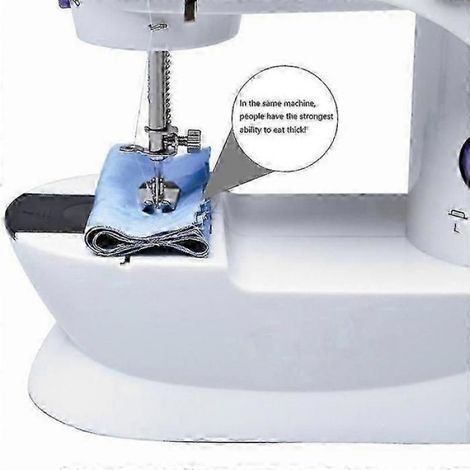 Mini machine à coudre multifonctionnelle avec lumière LED et commande au pied (1/5)