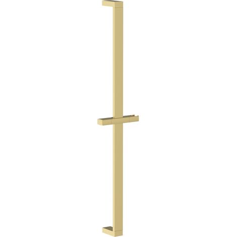 Bristan Square Riser Rail with Fixed Position Brackets Brushed Brass