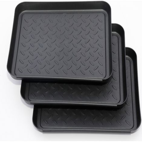 Bac à chaussures 3 pièces, semelles intérieures, étagère à chaussures, étagère à chaussures en plastique, bac à chaussures, 35 x 2 (1/5)