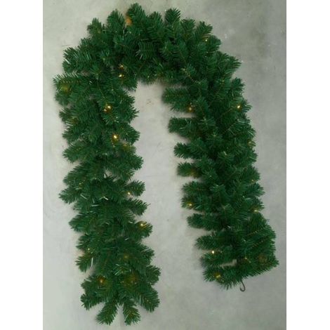 Weihnachts-LED-Girlande mit Tannenzapfen und Vogelbeeren PINES, 270 cm