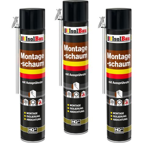 IsolBau Schlauchmontageschaum B2 Montageschaum 3 x 750 ml (1/5)