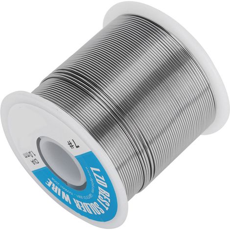 Fil à souder à l'étain haute pureté (500 g, 1 mm, 63/37 %), point de fusion bas, sans nettoyage.