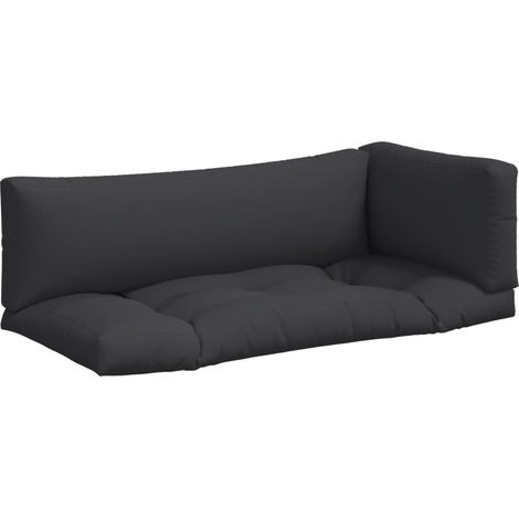 Maison Exclusive - Cuscini per Pallet 3 pz Neri in Tessuto Oxford (1/5)