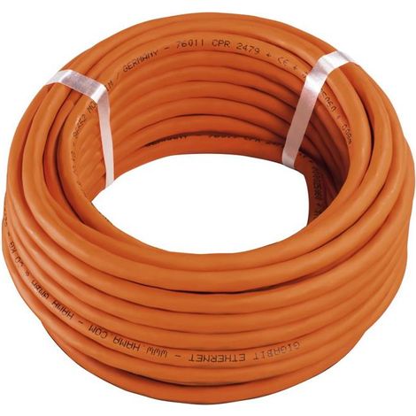 Hama CAT-7-Netzwerkkabel 25m Rolle. Kupfer, halogenfrei