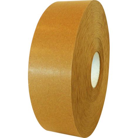 Lot de 4 Ruban adhésif kraft 80gr/m2 75mm x 450M Havane
