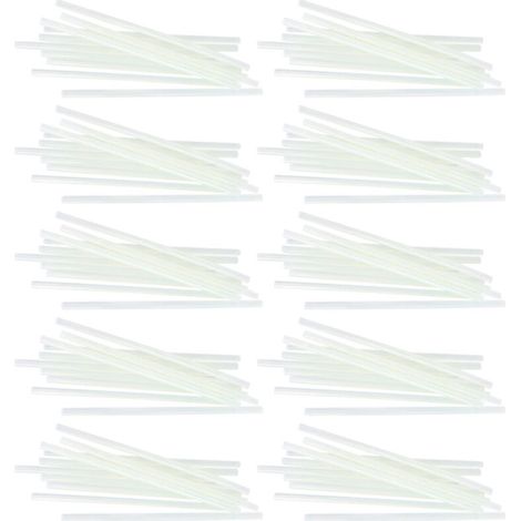 Jeffergarden 100 bâtonnets de colle thermofusible transparents de 7 x 200 mm pour réparations et loisirs créatifs. (1/5)