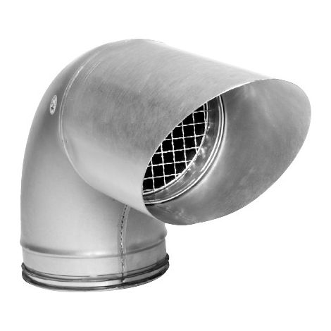Sifflet grillagé coudée galva à joint safe D315mm Angle 90° NATHER 505968