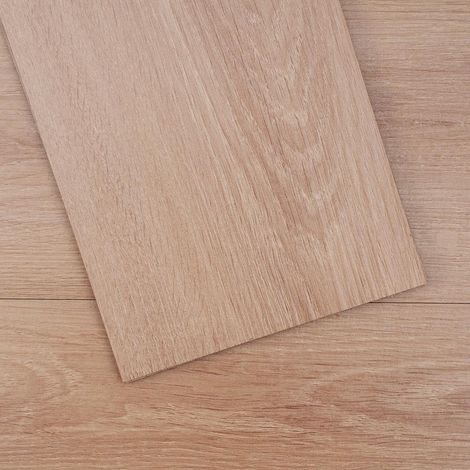 Grain de bois naturel, sol vinyle auto-adhésif facile à nettoyer, 36 pièces pour chambre et salle à manger (1/5)