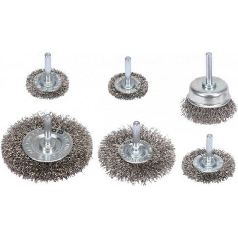 Ensemble de brosse métallique Hogert HT7D744 6 unités