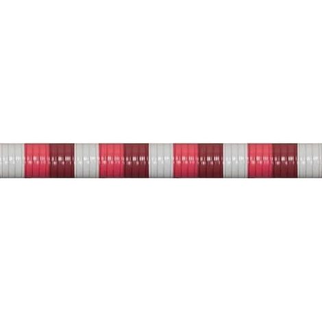 Morel Tenda moderna bordeaux e grigia 90x220 cm