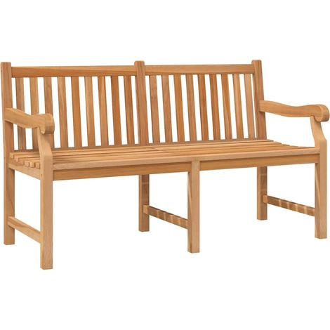 Gartenbank 150 cm aus massivem Teakholz
