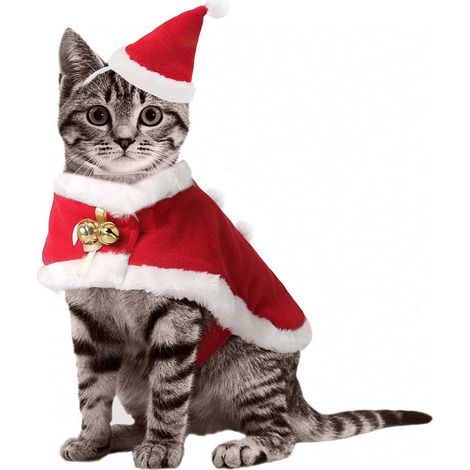 Weihnachtsumhang-Set für Haustiere – Haustierbekleidung und Kostüm für Katzen und Hunde (1/5)