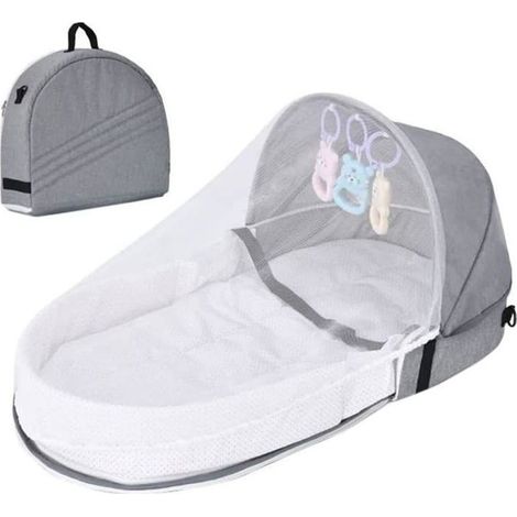 Couffin of travel,Couffin foldable portable with mosquito net and awning, in the bed for baby, easy to fold and lightweight, washable (1/4)