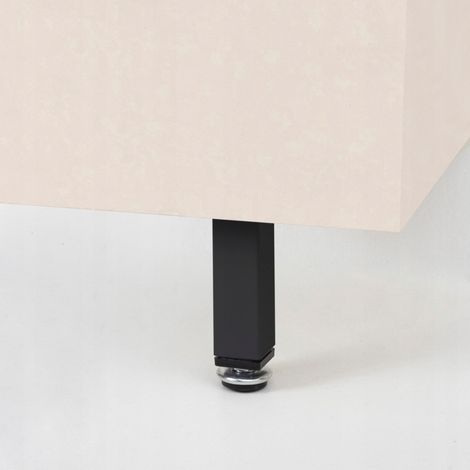 Gamba per mobili nera regolabile, altezza 10 cm, per letti, divani, poltrone, armadi AKS (1/3)