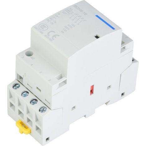 Contacteur AC domestique 4P 16A 24V, montage sur rail DIN 4NO (220V/230V) (1/5)