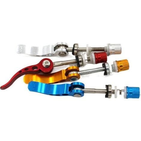 Attache rapide pour selle de vélo, attache rapide en aluminium, vis de fixation colorée pour VTT et vélo de route (1/3)