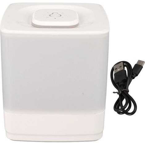 Lampe de Table LED Tactile Rechargeable USB, 3 Températures de Couleur, Dimmable, Design Moderne ABS, Autonomie 50h (1/5)
