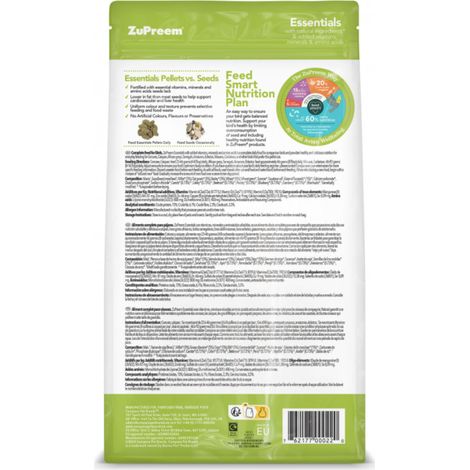 ZuPreem Essentials ML 1,5 kg - granulato per pappagalli di medie e grandi dimensioni (1/3)