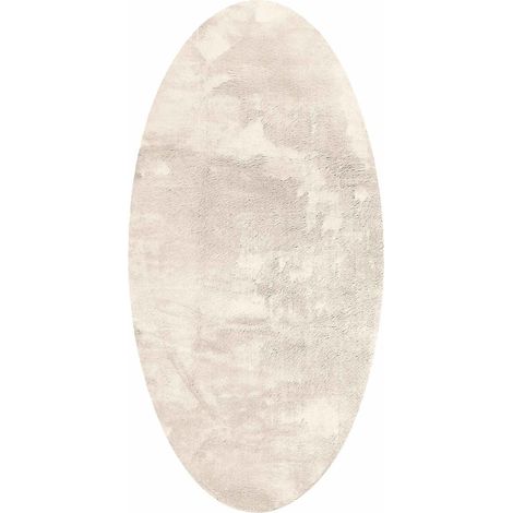 Maison Exclusive - Bereichsteppiche Oval HUARTE Beige 100 x 200 c
