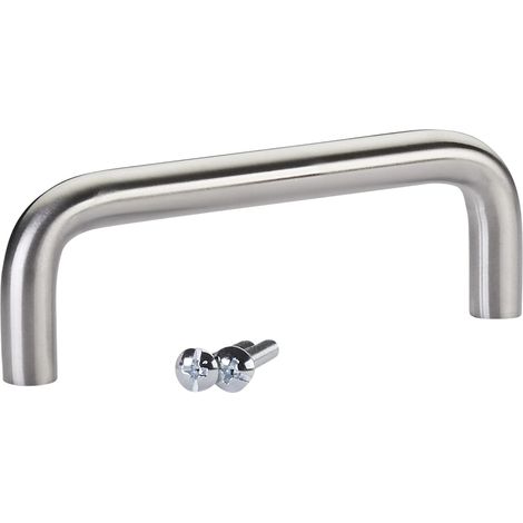 Schubladengriff – 1 Stück – Massiver Edelstahl – Gebürstete Oberfläche – 96 mm Lochabstand – Für Küchenschränke (1/5)